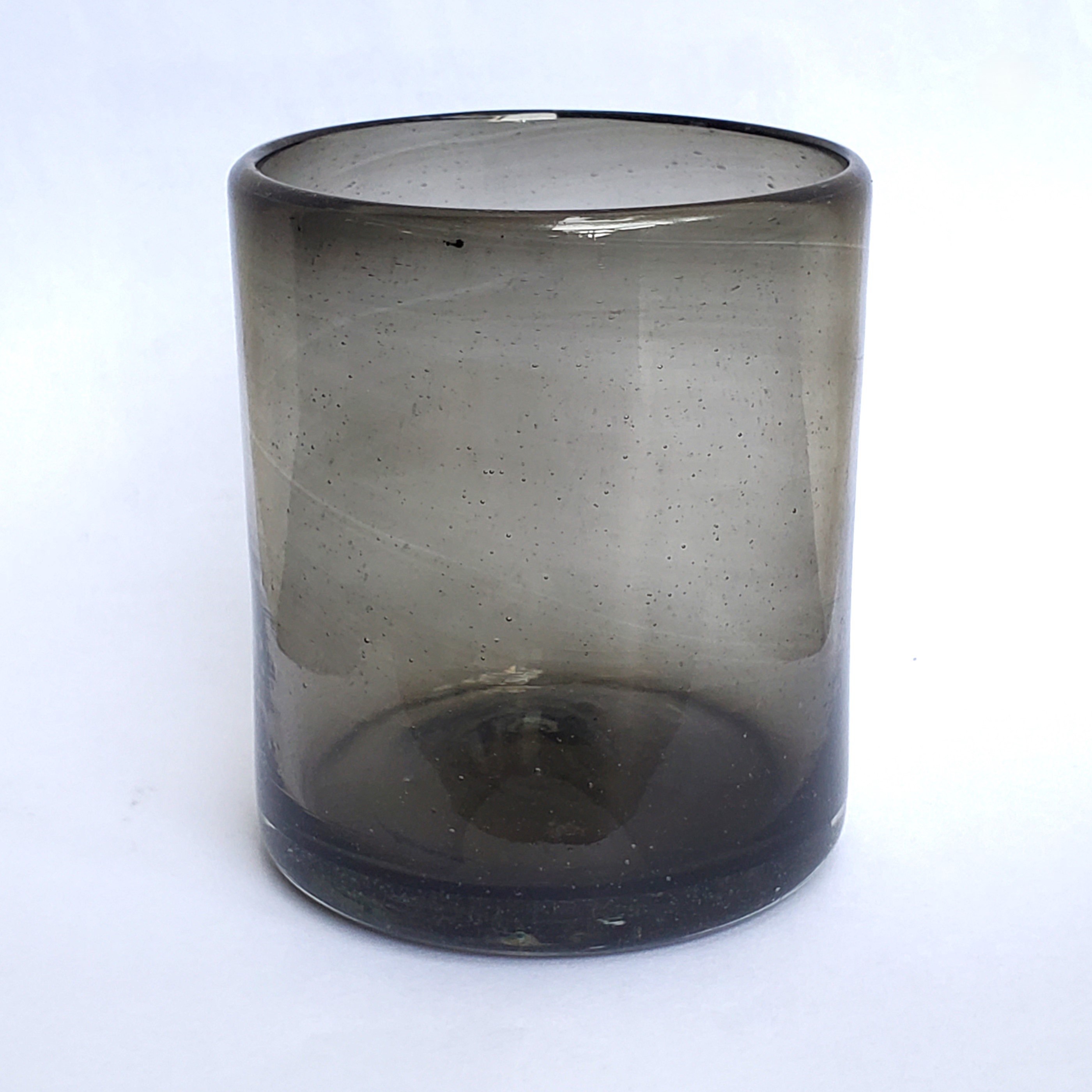Wholesale MEXICAN GLASSWARE / Solid Humo Smoke Gray 9 oz Short Tumblers  / Enhance your table setting with our beautiful Smoke Gray colored glasses, from the Humo collection.